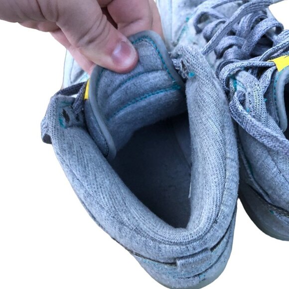 Vintage 2009 Nike Dunk High 6.0 Grey Fleece Size 8 - Picture 4 of 15